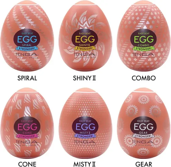 Набір мастурбаторів-яєць Tenga Egg Hard Boilded II Pack (6 яєць) Львов