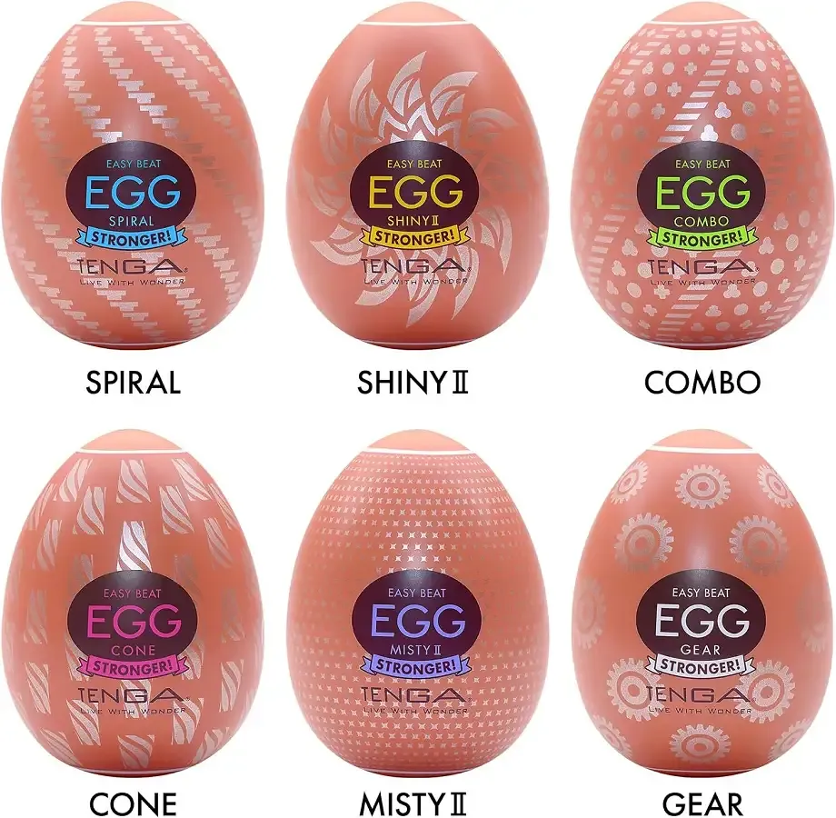 Набір мастурбаторів-яєць Tenga Egg Hard Boilded II Pack (6 яєць) Львов - изображение 2