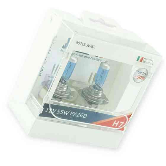 Автолампа 12V 55 W MTA Super White 50% (2шт) H7 Мукачево
