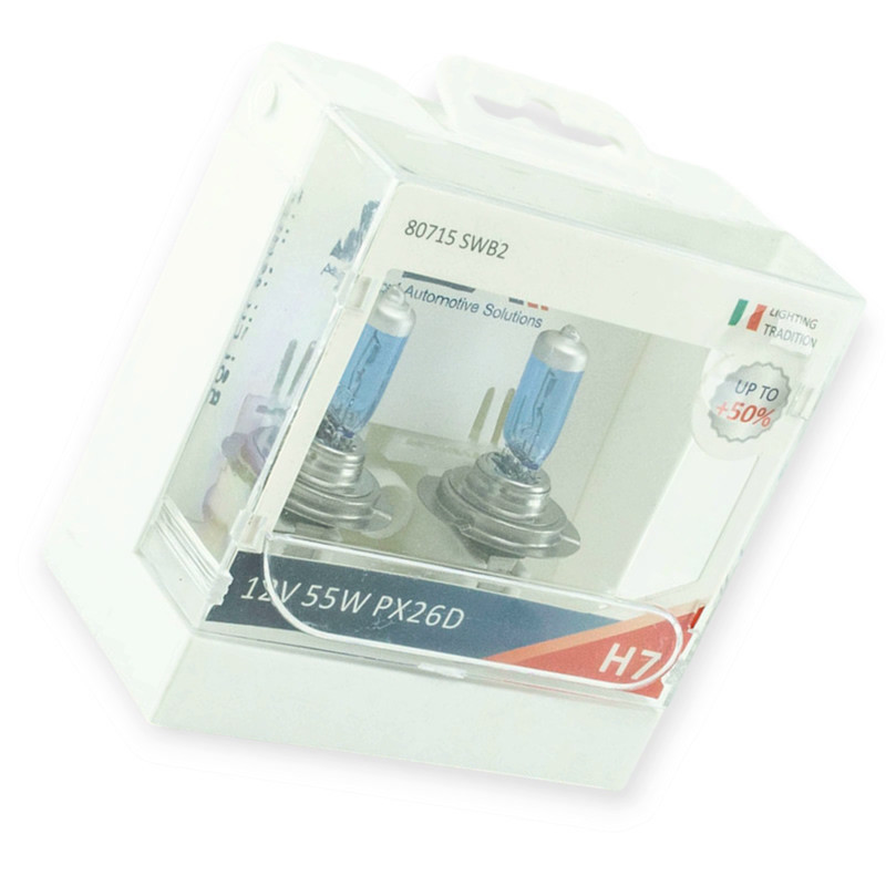 Автолампа 12V 55 W MTA Super White 50% (2шт) H7 Мукачево - изображение 1