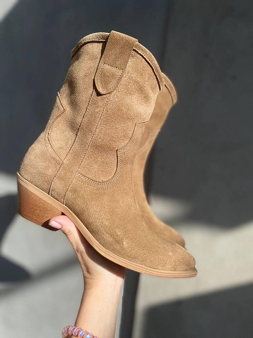 New Style Черевики жіночі NEW STYLE 13130 капучіно (весна-осінь, замша натуральна) (6069) 38 Коломия - фото 1