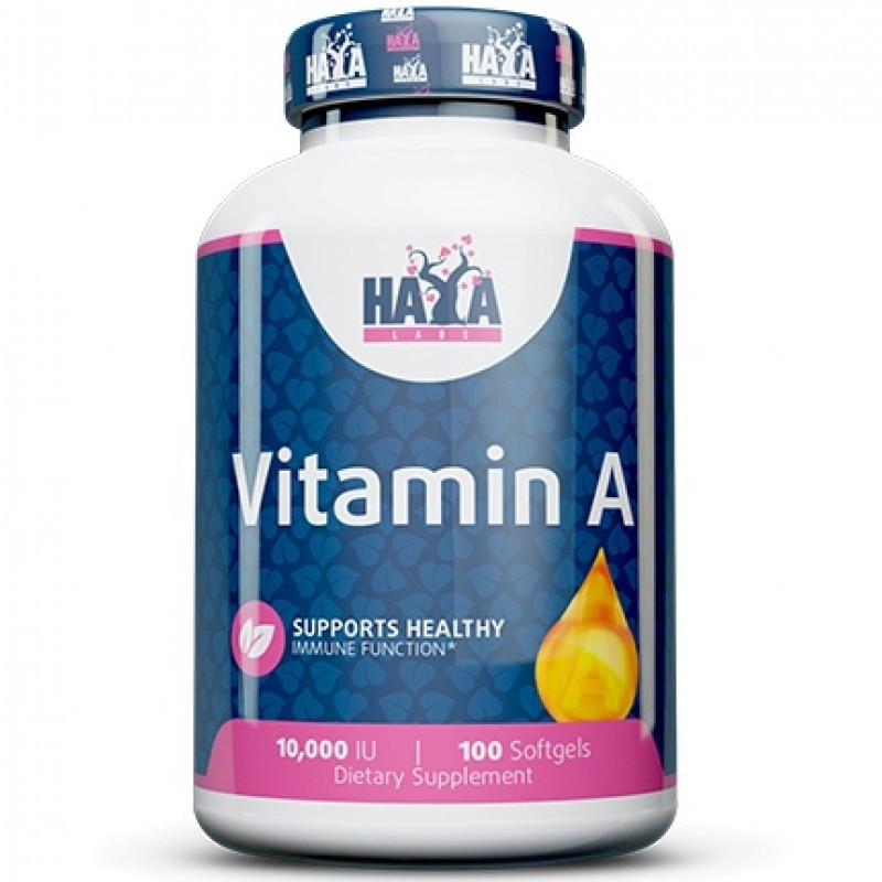 Вітамін A Haya Labs Vitamin A 10,000 IU 100softgels Луцьк - фото 1