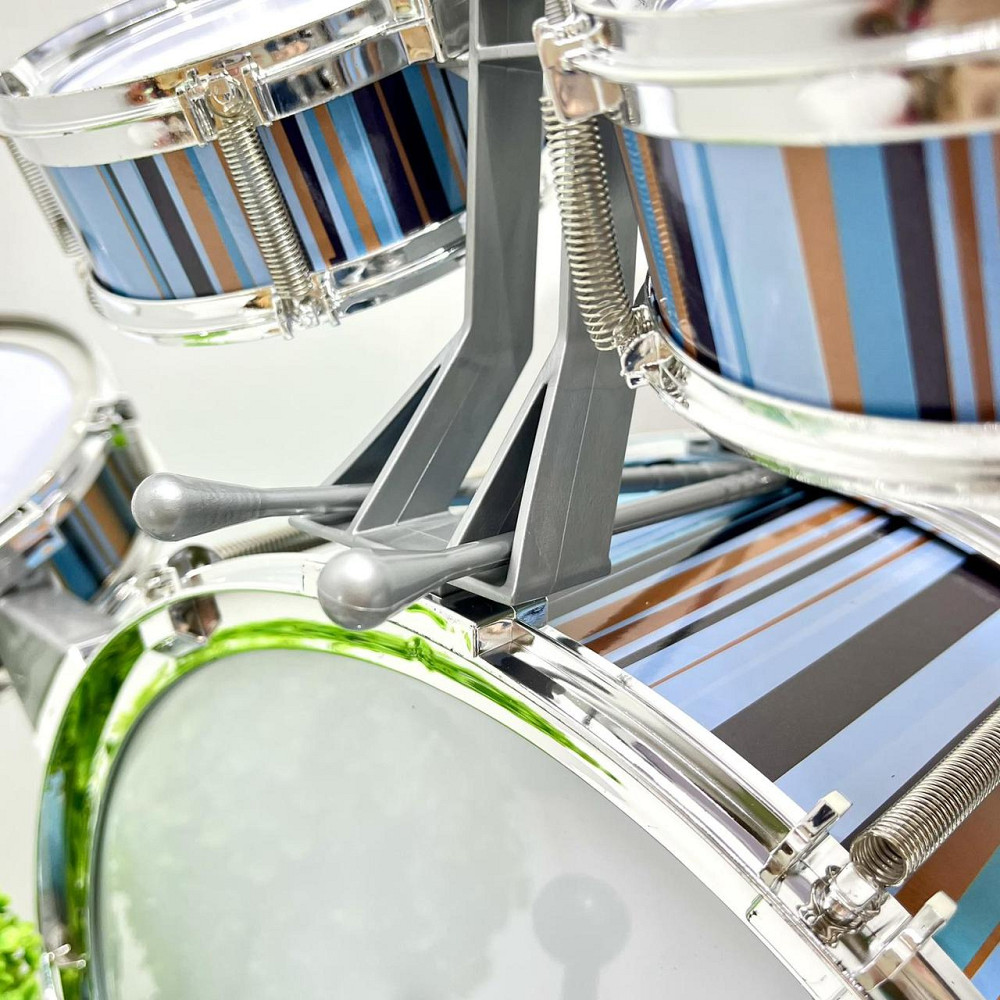 Барабанна установка 5 барабанів з паличками та стільчиком (2042T) Чернигов - изображение 5