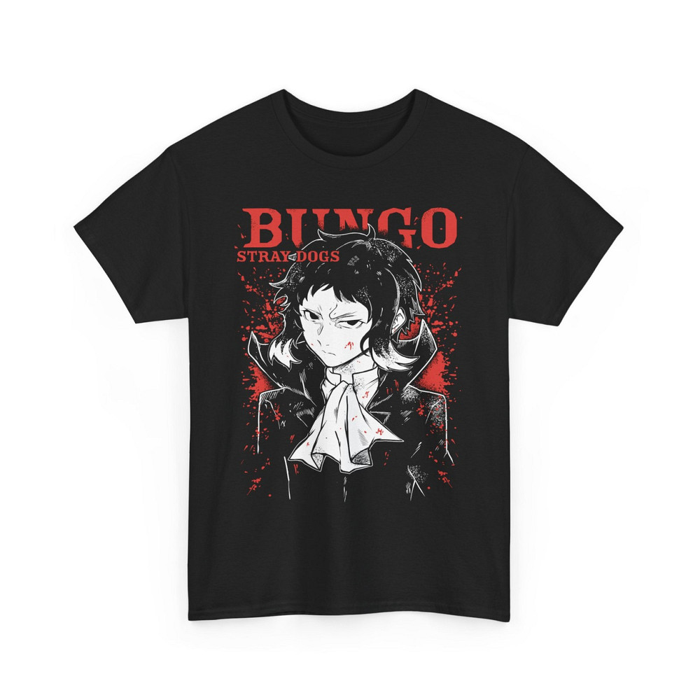 Футболка з аніме принтом Бунгоу Страй Догс Акутагава оверсайз (S/M/L) Чорний AnimeJ0106 Дніпро - фото 4