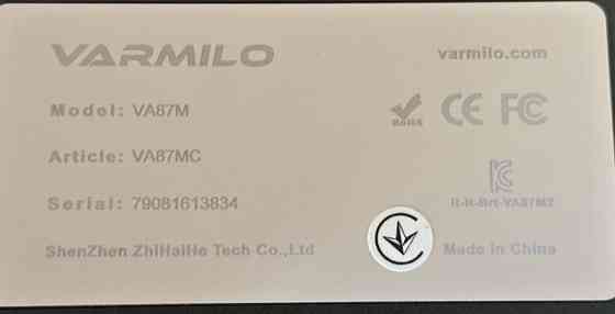 Клавіатура: VARMILO VA87M Cherry MX Blue. Київ