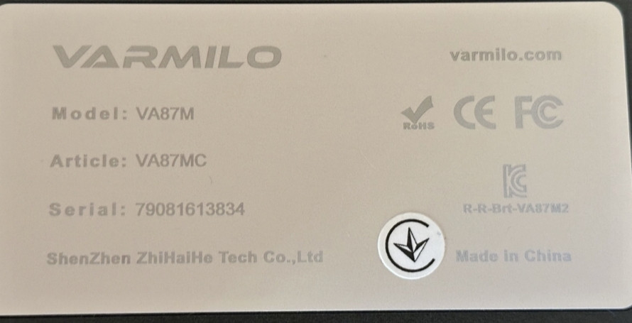 Клавіатура: VARMILO VA87M Cherry MX Blue. Київ - фото 4