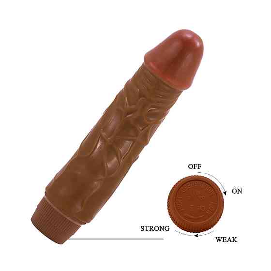 Вібратор - Barbara Jeff Vibrator 7,6" Brown Sex Aura Київ