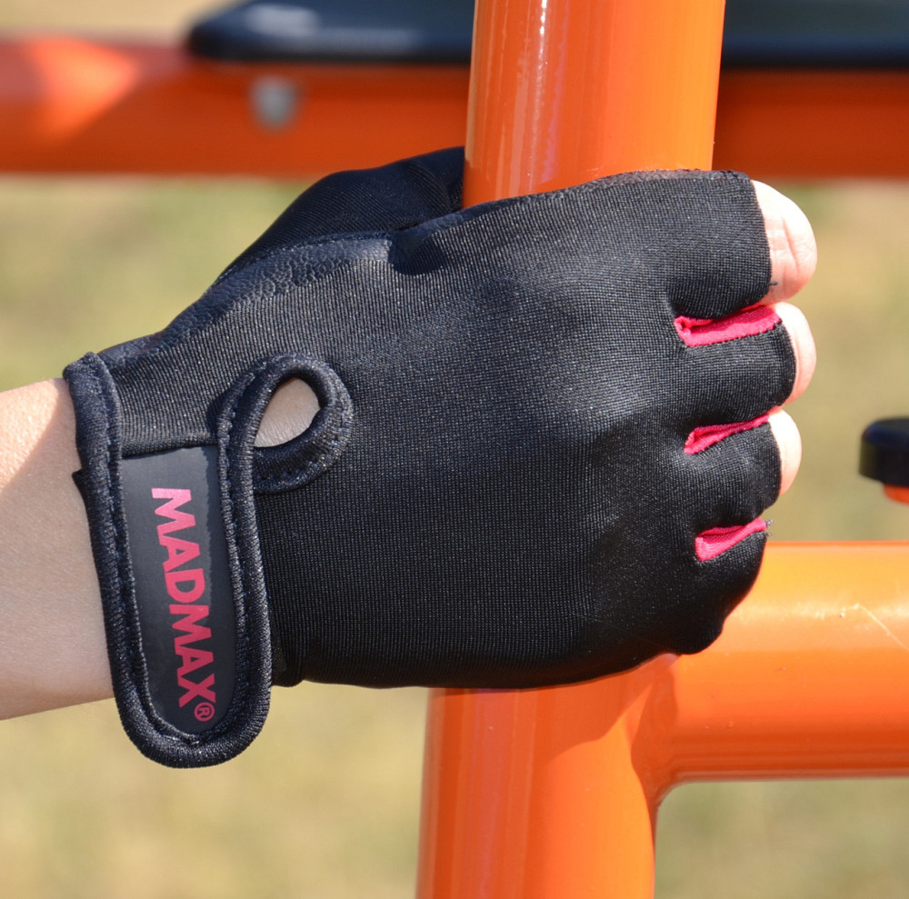 Рукавички для фітнесу MadMax MFG-251 Rainbow Rubine Red M Луцк - изображение 8