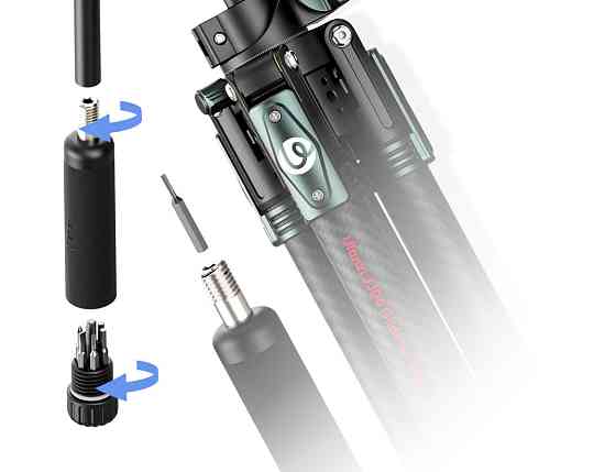 Штатив панорамний горизонтальний карбоновий із вільною центральною штангою 44-187 Ulanzi GlideGo JJ06 Київ