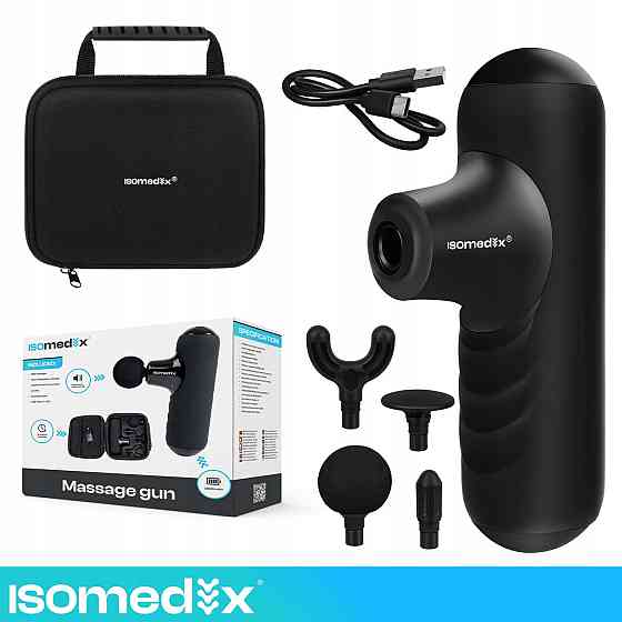 Міні-масажний пістолет для тіла та спини з 5 режимами Isomedix (27311) Нововолинськ