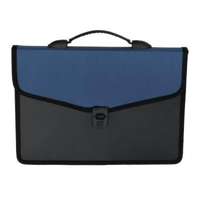 Папка - портфель Buromax 3 compartments, with a lock, blue (BM.3734-02) Винница - изображение 1