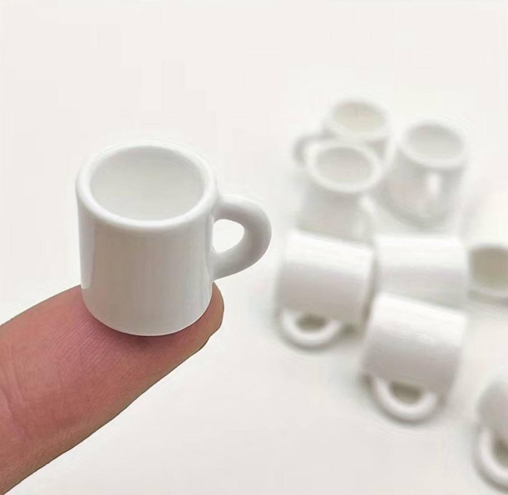 Набір мініатюрних чашок із смоли 10 шт для декору та DIY Київ - фото 1