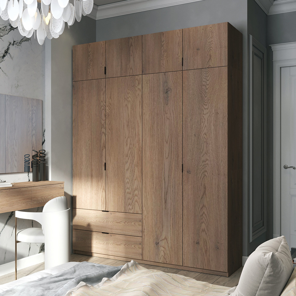 Шкаф распашной с антресолью Doros Лукас 160х50х240 см Канноло (DRS-011881) Днепр - изображение 1