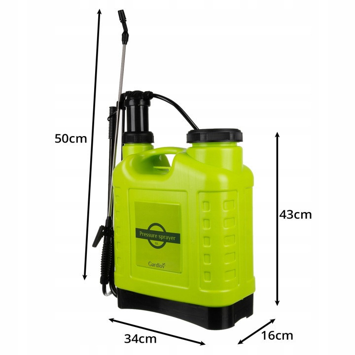 Садовый опрыскиватель ручной помповый 16 л ,шланг 170 см Gardlov (25569) Нововолынск - изображение 8