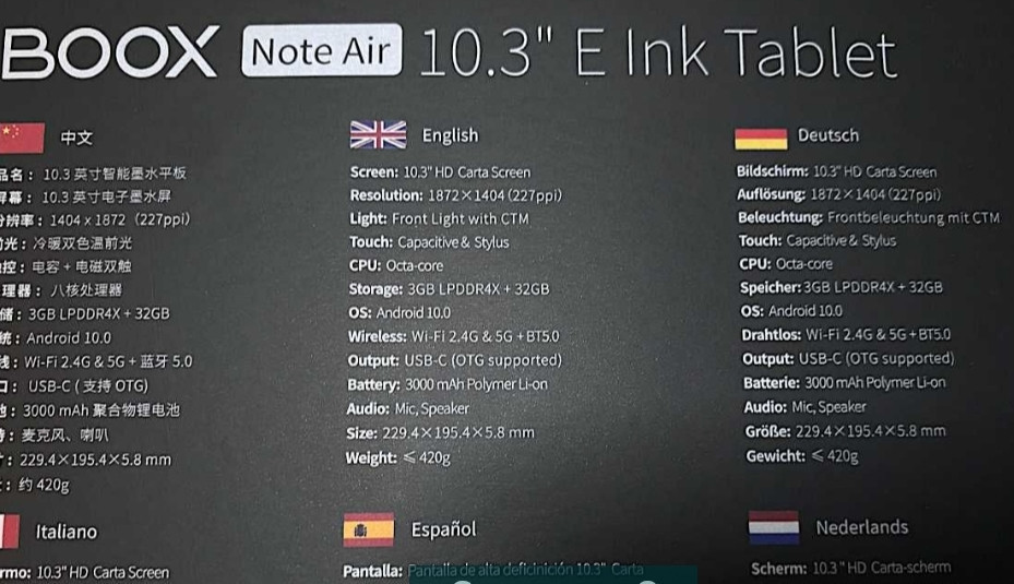 Топовая Электронная Книга Onyx Boox Note Air. Киев - изображение 5