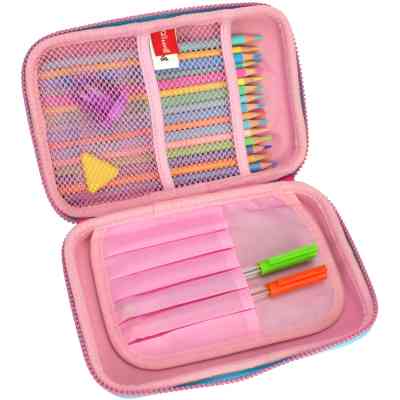 Пенал Cool For School з тисненням 1 відділення Рожевий (QT-5681-Pink) Вінниця