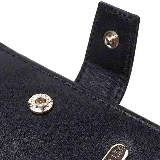 Стильный мужской кошелек из натуральной гладкой кожи CANPELLINI 21880 Черный Киев