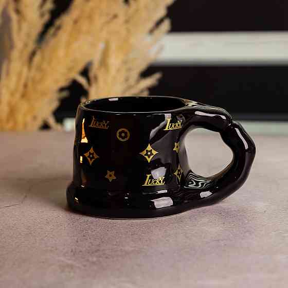 Yiwu Чашка порцелянова 500 (мл) оригінальна кружка на подарунок чашка для чаю та кави Чорний FM Коломия