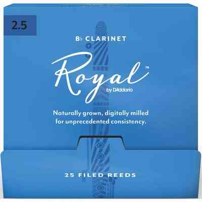 Трость для кларнета D'Addario Royal - Bb Clarinet #2.5 - 25 Box (RCB0125-B25) Винница