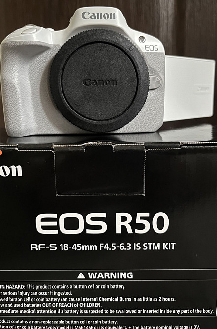 НОВИЙ Canon EOS R50 з об'єктив + RF-S 18-45mm f/4.5-6.3 IS STM Киев - изображение 7