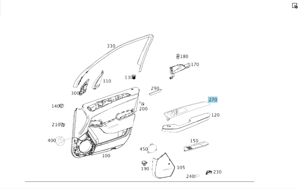 Mercedes-Benz  A2927201001 Декоративна планка на передніх правих дверях GLE Coupe C292 Одеса - фото 2