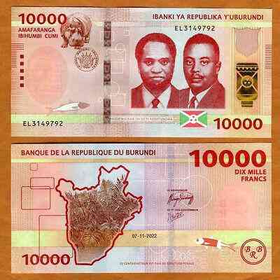 Бурунди / Burundi 10000 Francs 2022(2023) Pick NEW UNC Полтава