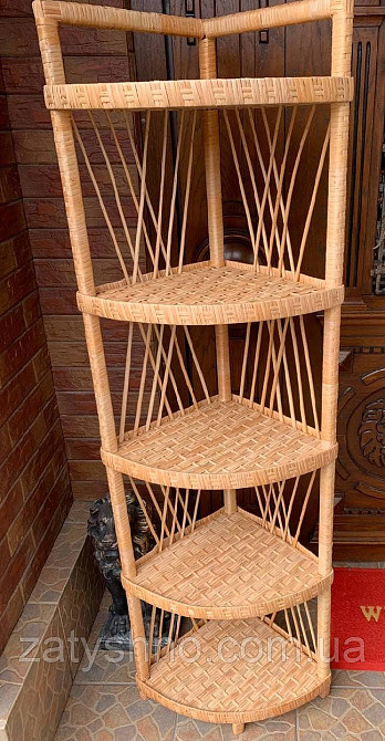 Плетеная угловая полка Киев - изображение 3