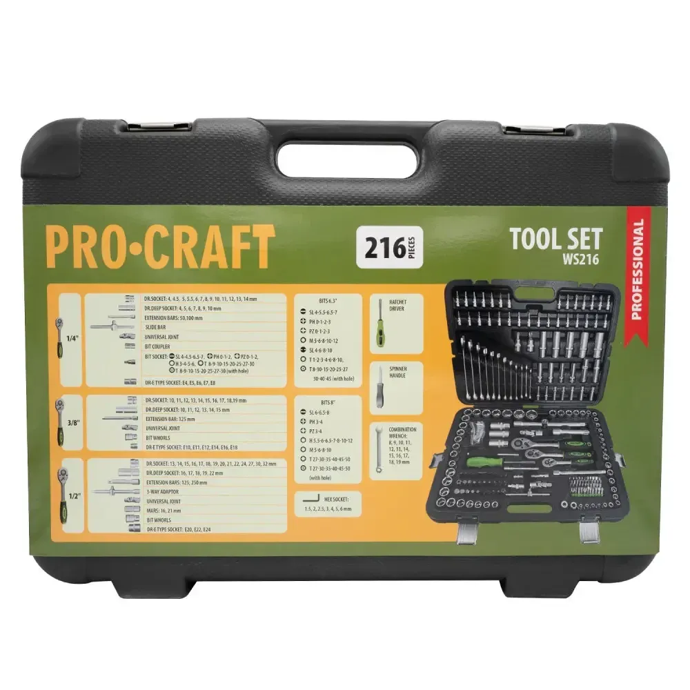 Набор ручного инструмента Procraft WS216 Коломыя - изображение 3