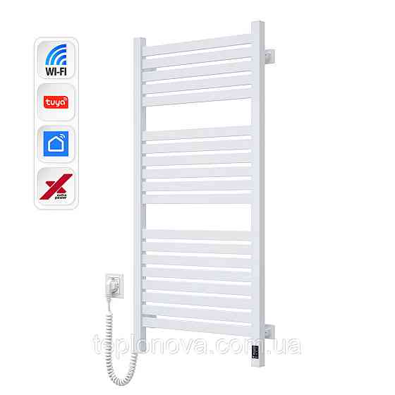 Електрична сушарка для рушників NAVIN Авангард X 480х1000 Sensor з WI-FI лівобічна, біла Чернівці