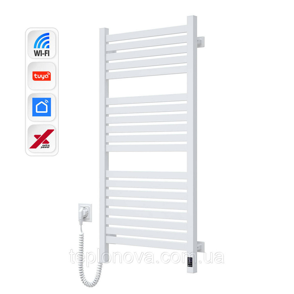Електрична сушарка для рушників NAVIN Авангард X 480х1000 Sensor з WI-FI лівобічна, біла Чернівці - фото 3