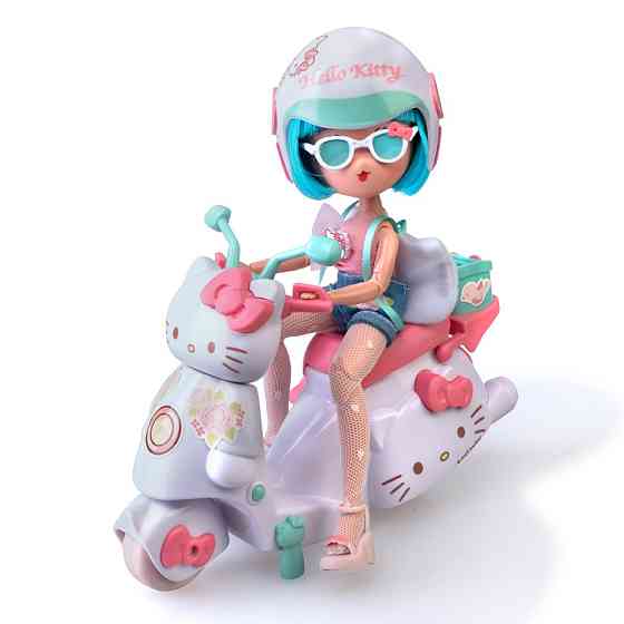 Дитяча лялька "Красуня Пінк на скутері" 4SF Manga Dolls HKTF3000 серії "Hello Kitty" Вінниця