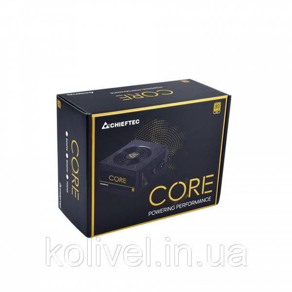 БЖ 500W Chieftec CORE BBS-500S 120 mm, 80+ GOLD, Retail Box (BBS-500S) Киев - изображение 4