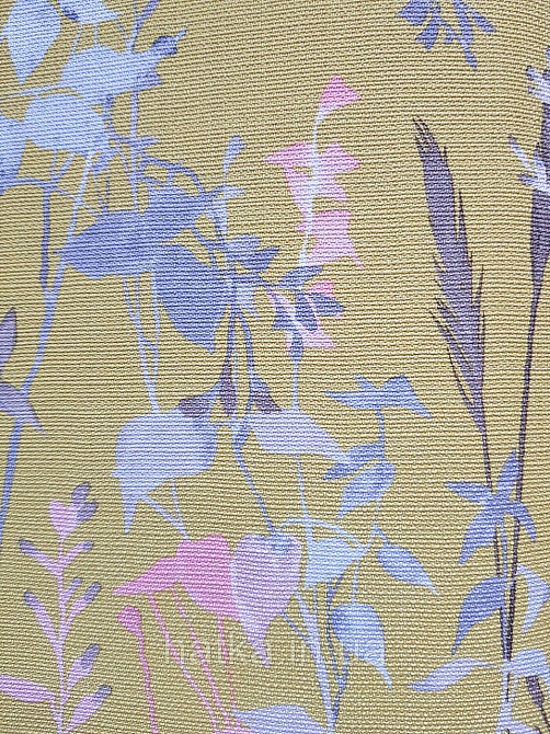 Шпалери вінілові на флізелін Erismann Casual Chic 1.06х10 листя рослини сірі рожеві на яскраво жовтому 10258-03 Київ - фото 3