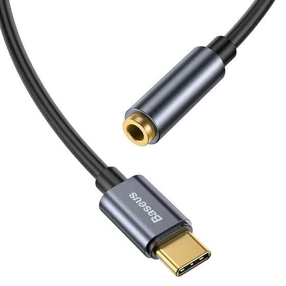 Кабель-переходник Baseus Type-C Male to 3.5mm Female Adapter L54 Deep Grey Одесса