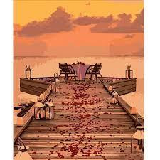 Набір для розпису по номерах Романтика на пристані Strateg розміром 40х50 см (HH011), шт Киев - изображение 1