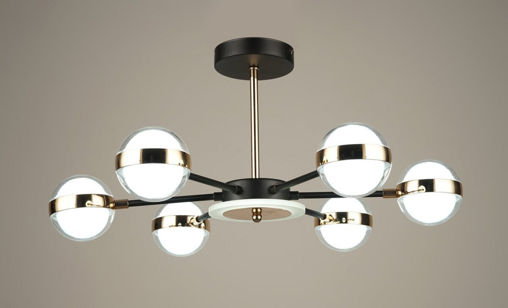 SIRIUS Люстра світлодіодна у вітальню Sirius B N4543/6 BK+FGD Киев - изображение 1