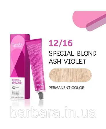 Краска для волос Londacolor Permanent 12/16 Special Blond блонд пепельно-фиолетовый Киев