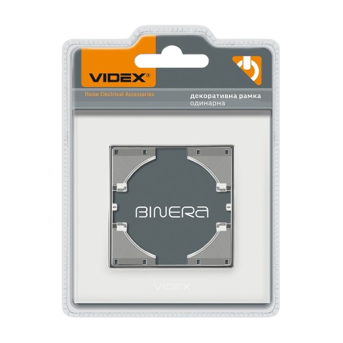 BINERA біле скло Рамка горизонтальна 1-а Videx Житомир
