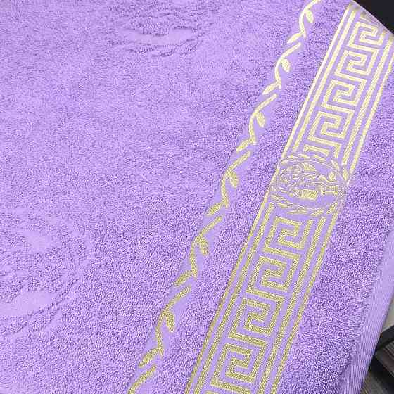 Подарочный набор полотенец 3шт GM Textile 50х90см, 50х90см, 70х140см Caesar 450г/м2 (Лавандовый) Сумы
