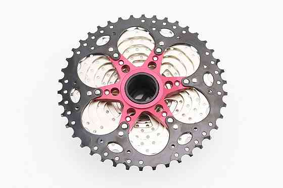 Касета 11зв. 11.13.15.17.19.21.24.28.32.36.42Т (трансмісія 2х11), сріблясто-чорна KDF-CS1142 Київ