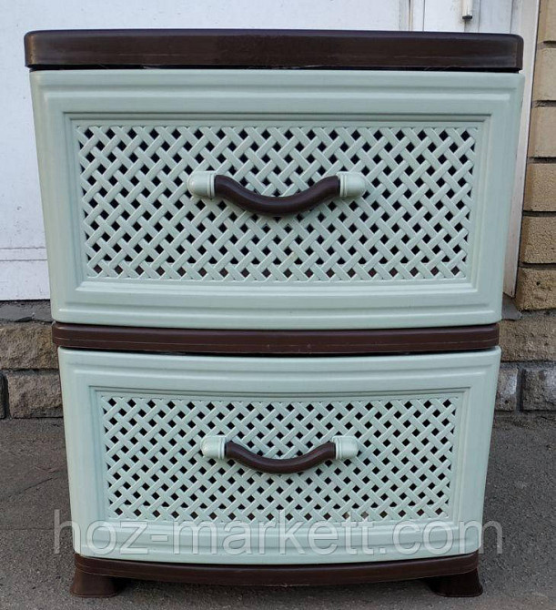 Комод пластиковий на 2 ящики Харків - фото 1