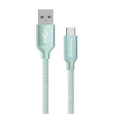 Дата кабель USB 2.0 AM to Type-C 2.0m mint ColorWay (CW-CBUC008-MT) Вінниця