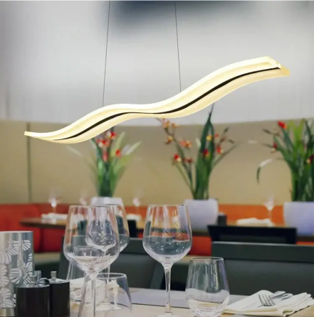 Светодиодная люстра Волна PJ810 100х10см (Белая) Винница