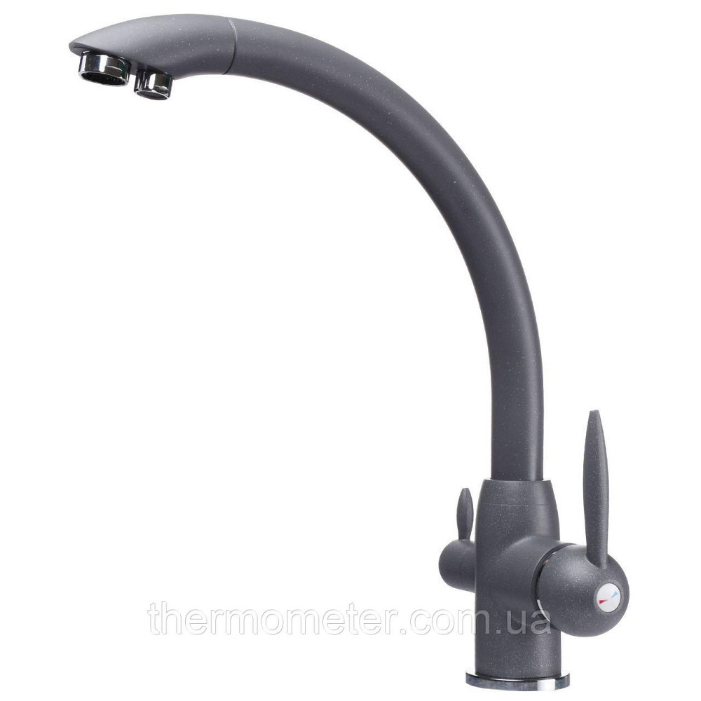 Смеситель для кухни под осмос Globus Lux LAZER GLLR-0777-3-TITANIUM Киев - изображение 2
