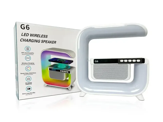 Лампа-ночник с Bluetooth-колонкой G-Smart G6, Портативная колонка, Светильник с беспроводной зарядко Киев - изображение 5