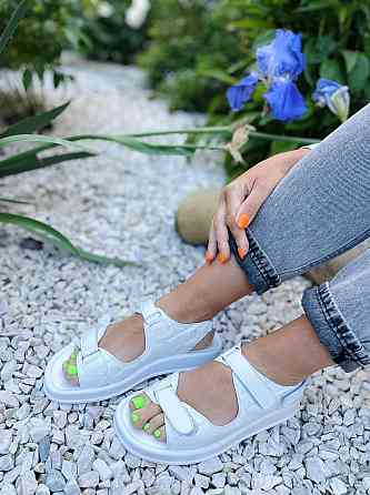 No brend Босоніжки жіночі 19-1 білі (літо, шкіра натуральна) (5087) 37р.38р.39р. Коломия