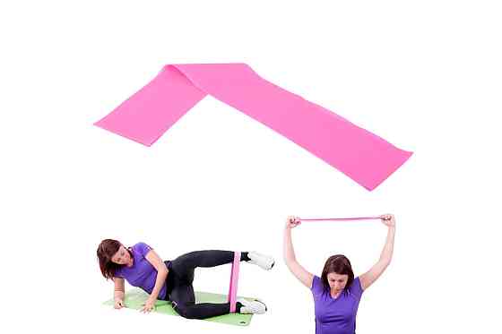 Лента эспандер для упражнений Hangy inSPORTline Light 90 см розовая Киев