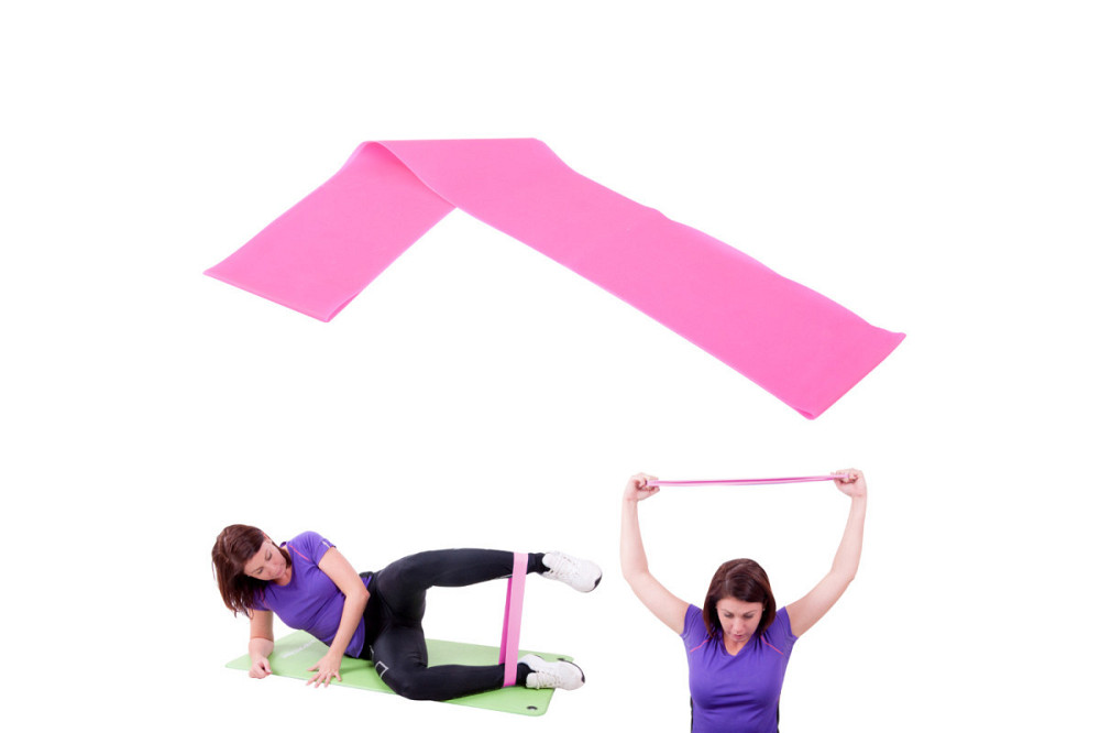 Лента эспандер для упражнений Hangy inSPORTline Light 90 см розовая Киев - изображение 2
