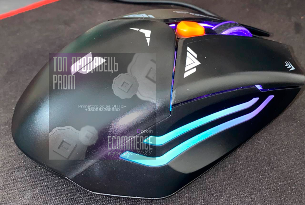 Проводная игровая оптическая мышка 550E с USB подключением для ПК и ноутбука Одесса - изображение 3