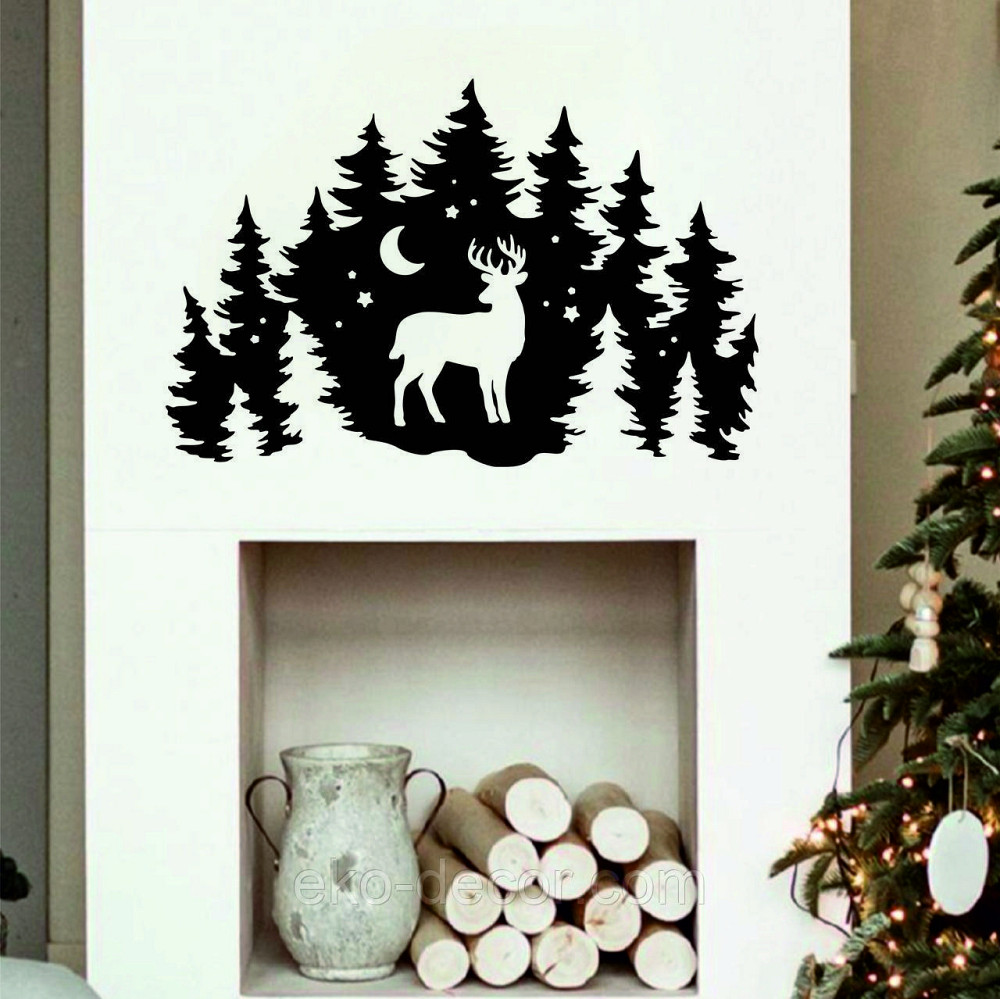 Декоративное настенное Панно «Новый год», Декор на стену 90*59 см, Чёрный Киев - изображение 7